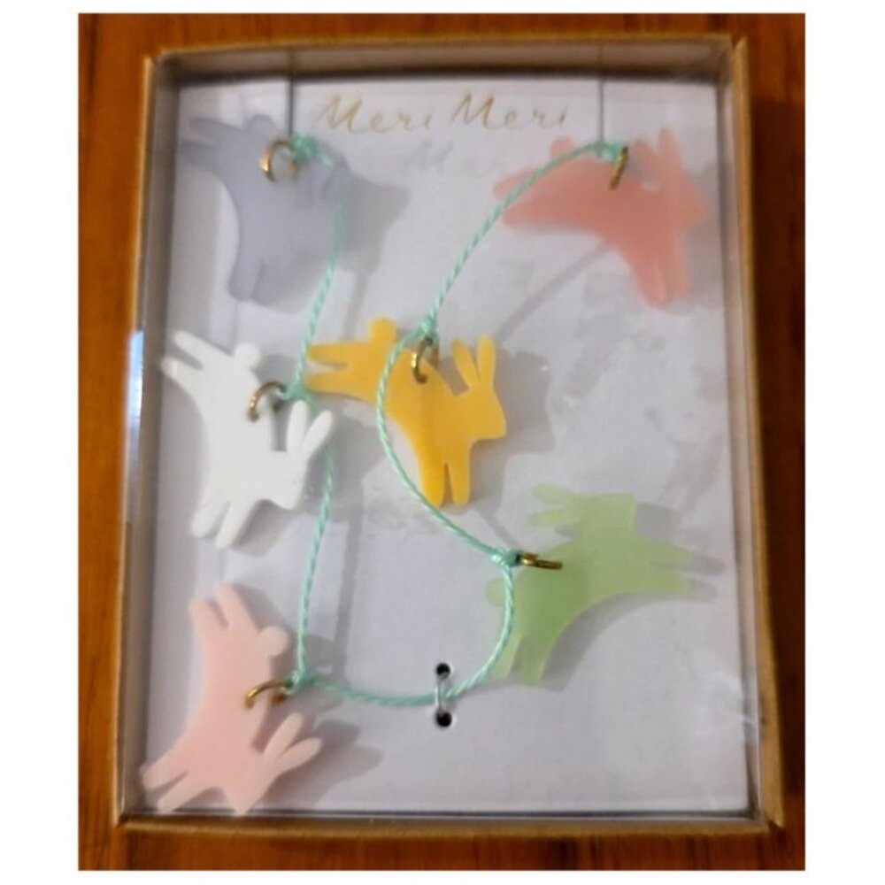 NIB Meri Meri KIDS EASTER Leaping Bunny Necklace NEW $24